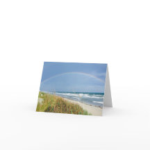 Strand-Regenbogen-Anmerkungs-Karte