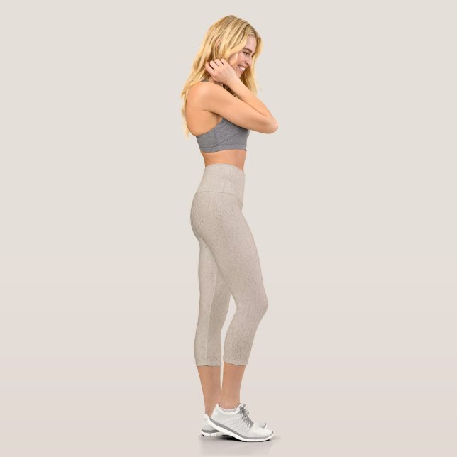 Strand Sand Design Capri Leggings (Rechts)