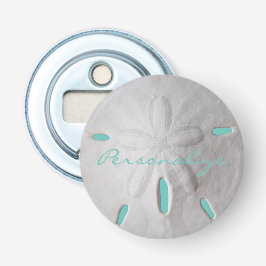 Strand Sand Dollar Sommer türkis weiß Flaschenöffner