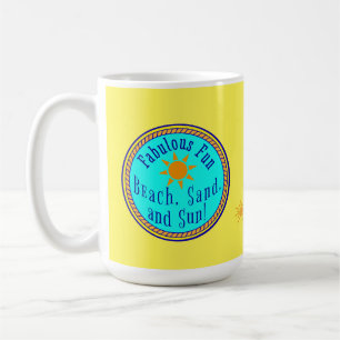 STRAND, SAND UND SONNE! FABULOUS FUN SUNNY GIFT TA KAFFEETASSE