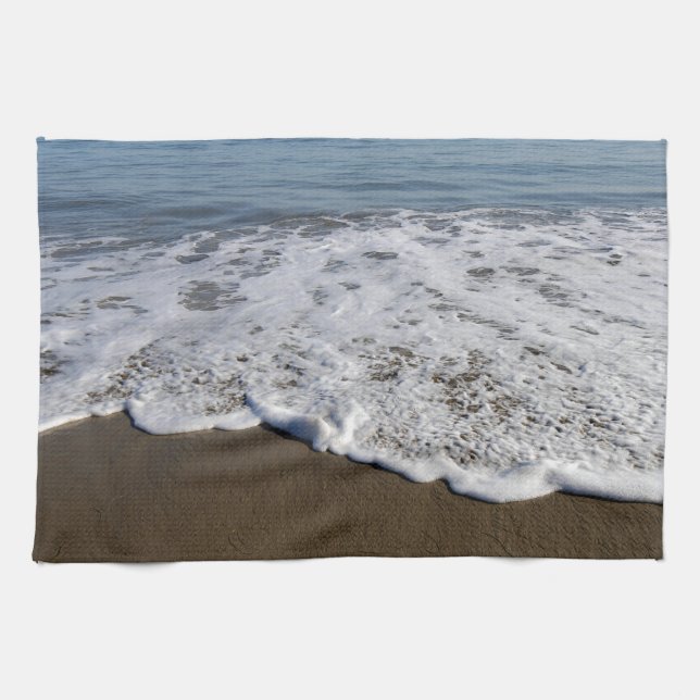 Strand/Sand/Waves Geschirrtuch (Horizontal)