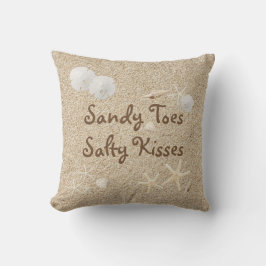 Strand Sandy Toes das salzige Kuss-Kissen - im Kissen