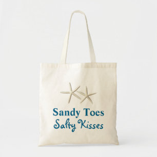 Strand Sandy Toes salzige Kuss-Budget-Tasche Tragetasche