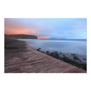 Strand Santa Barbara Fotodruck