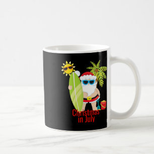 Strand Santa Surfer Weihnachten im Juli  Kaffeetasse