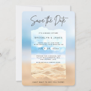 Strand Save The Date Es ist eine Strandangelegenhe Einladung