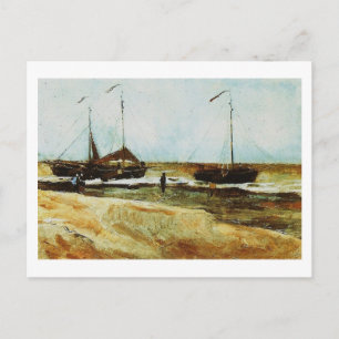 Strand Scheveningen, ruhiges Wetter, Vincent van G Postkarte