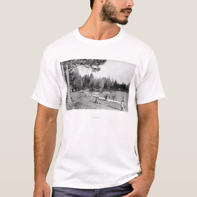 Strand-Schwimmer-Fotografie des Diamond See-, T-Shirt (Vorderseite)