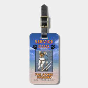 Strand-Service-HundeFoto Identifikation Gepäckanhänger