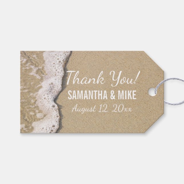 Strand Shore Geschenkanhänger (Vorderseite (Horizontal))