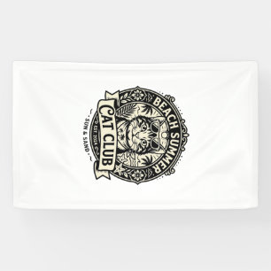 Strand Sommer Katze Lustige Katze Grafik - Strand Banner