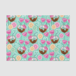 Strand Sommer Muster Seidenpapier