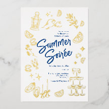 Strand-Sommer-Soirée-Folie-Einladung