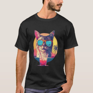 Strand-Sommerferien-Reflektierende Sonnenbrille Cu T-Shirt
