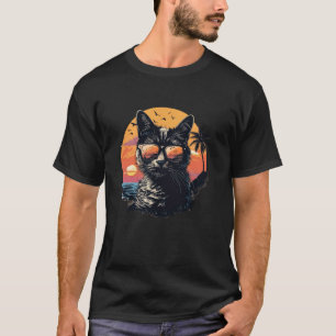 Strand Sommerferien Reflektierende Sonnenbrille Sü T-Shirt
