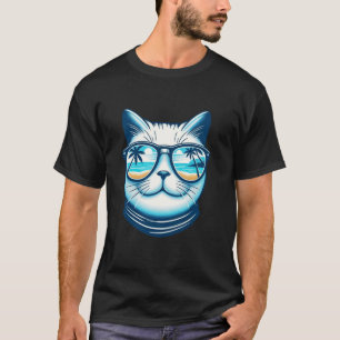 Strand Sommerferien Reflektierende Sonnenbrille Sü T-Shirt