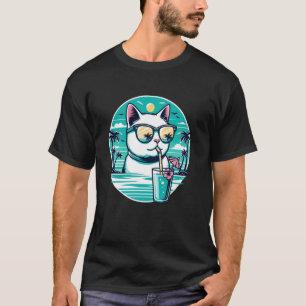 Strand-Sommerferien-Reflexions-Sonnenbrille Niedli T-Shirt