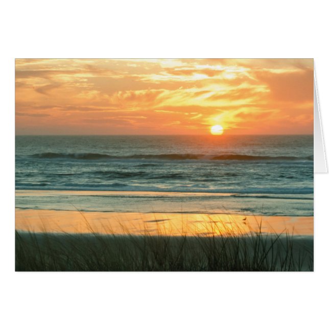 Strand-Sonnenuntergang (Vorderseite (Horizontal))