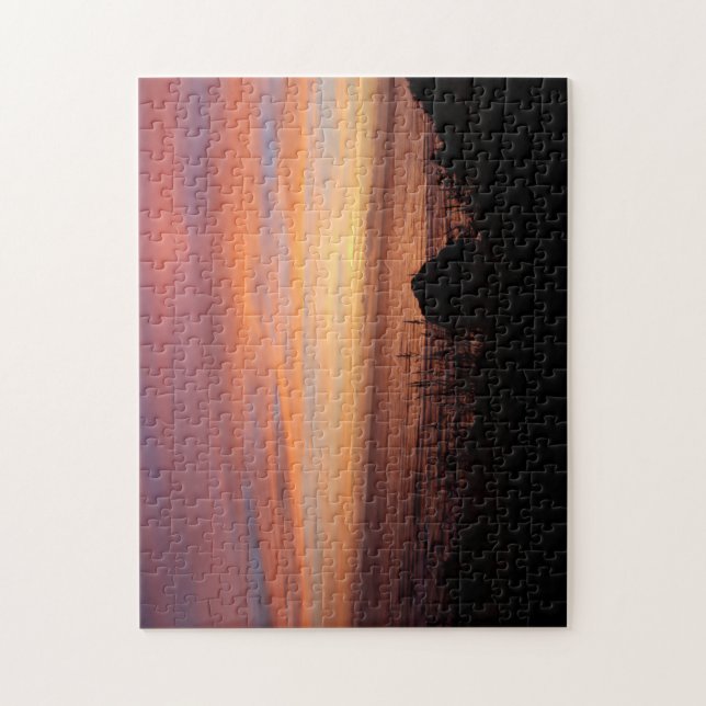 Strand-Sonnenuntergang-Fotografie-Puzzlespiel (Vertikal)