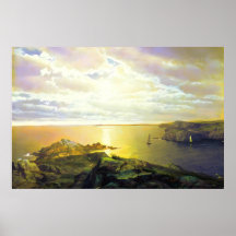 Strand-Sonnenuntergang-Gemälde