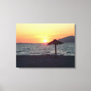 Strand-Sonnenuntergang-Leinwand KOs Leinwanddruck