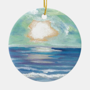Strand Sonnenuntergang Ozean Meer Surf Sonne Gesch Keramikornament
