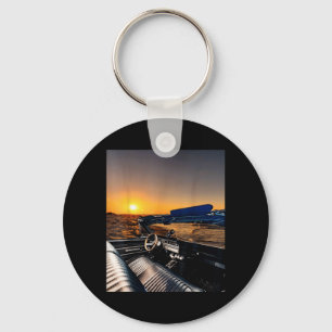 Strand Sonnenuntergangsfahrt Schlüsselanhänger