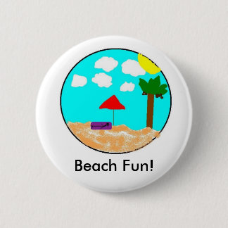 Strand-Spaß! Button