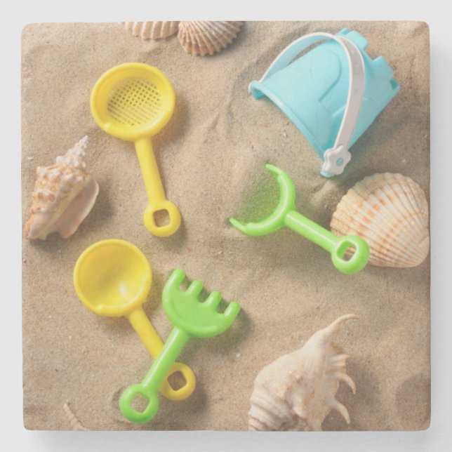 Strand-Spielwaren Steinuntersetzer (Vorderseite)
