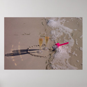 Strand sprudelnd durch tdgallery poster