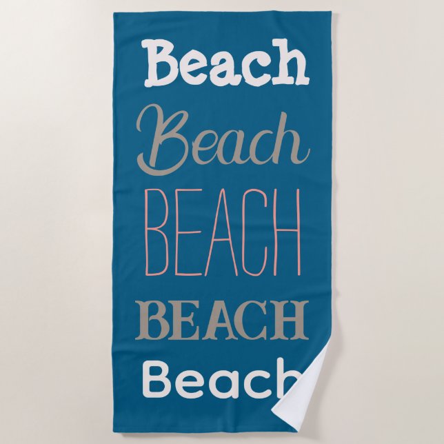 Strand  strandtuch (Vorderseite)