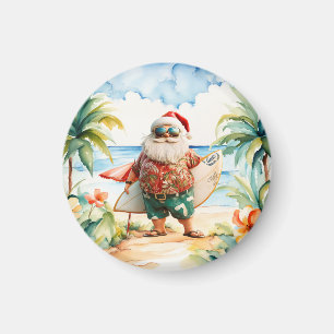 Strand-Surf-Weihnachtsfeier mit dem Weihnachtsmann Magnet