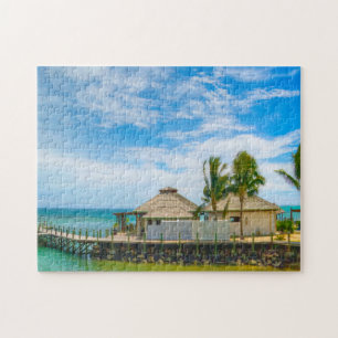 Strand Szene Amerikanisch-Samoa.