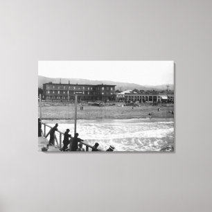 Strand-Szene an der Küste, Oregon-Fotografie Leinwanddruck