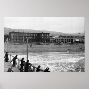 Strand-Szene an der Küste, Oregon-Fotografie Poster
