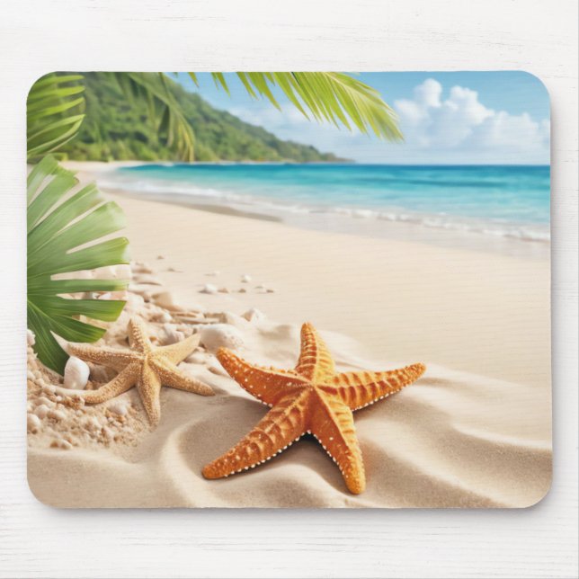 Strand Szene Mousepad (Vorne)