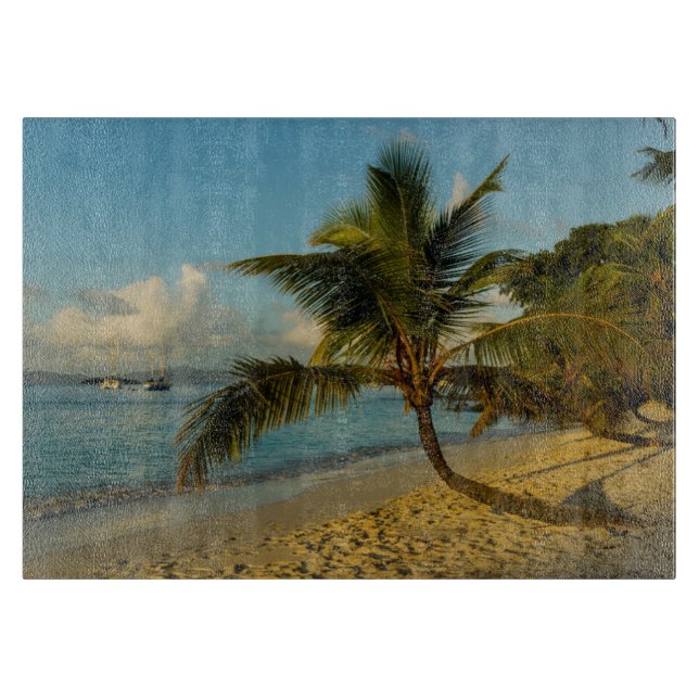 Strand Szene Schneidebrett (Vorderseite)