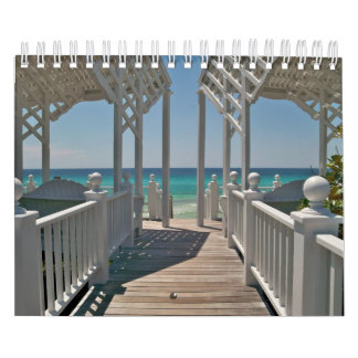 Strand-Szenen der schönen Küste, Florida Kalender