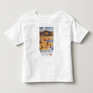 Strand-Szenen-Mutter und Kinder British Rail Kleinkind T-shirt