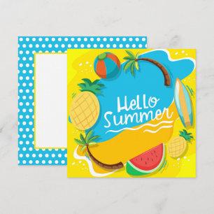 Strand Tage Hallo Sommer Grußkarte