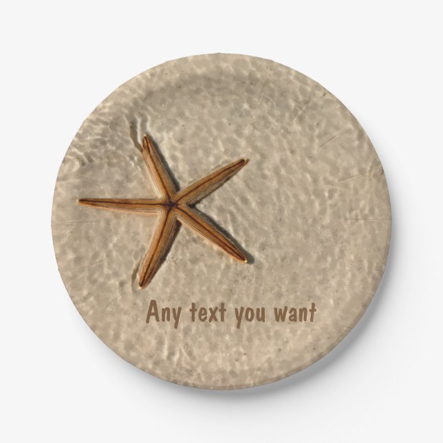 Strand-Thema-Party-Teller Pappteller (Vorderseite)