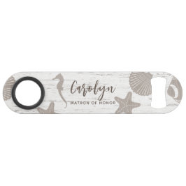 Strand Themed Wedding Wood Grain Speed Flaschenöffner