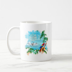 Strand-tropische Musik Kaffeetasse