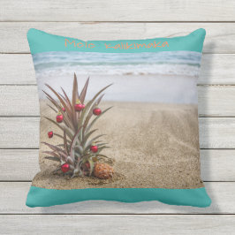 Strand-tropisches Ananas-Weihnachtskissen Kissen