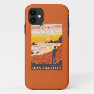 Strand u. Drachen - Ilwaco, Washington Case-Mate iPhone Hülle