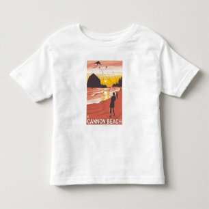 Strand u. Drachen - Kanonen-Strand, Oregon Kleinkind T-shirt