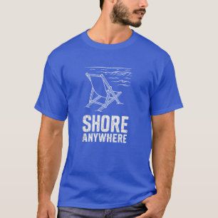 Strand Überall Strandstuhl Minimales Sommerreise Q T-Shirt