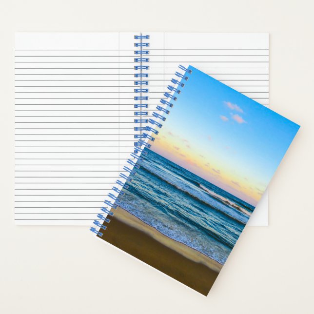 Strand und blauer Himmel Notizbuch (Innen)