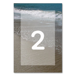 Strand und Hochzeit am Meer Tischnummer