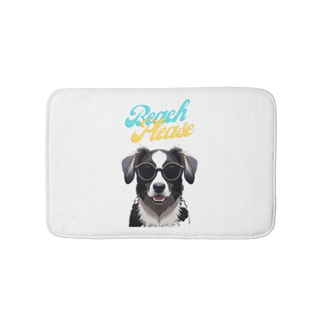 Strand und Hunde Badematte (Vorderseite)